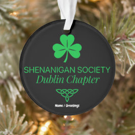 Shenanigan Society Dublin Kapitel Vintage Erbe Ornament