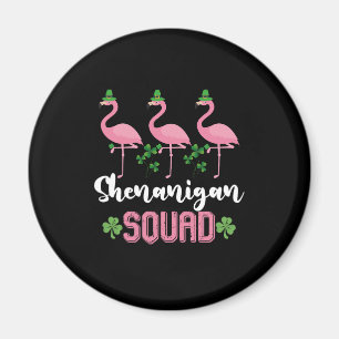 Shenanigan Squad Flamingo Kobold St. Patricks  Magnet