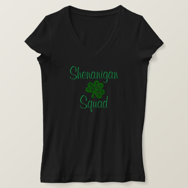 Shenanigan Squad Kleeblatt Bar Party Frauen T-Shirt (Design vorne)