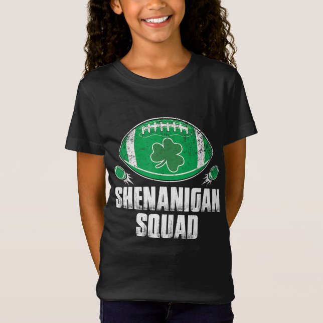 Shenanigan Squad St Patricks Day Funny American F T-Shirt (Vorderseite)
