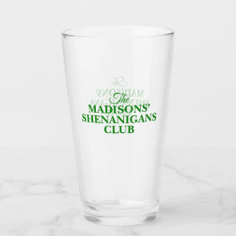 Shenanigan St Patricks Familienname Glas