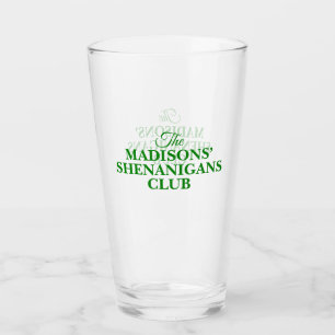 Shenanigan St Patricks Familienname Glas