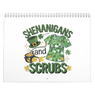 Shenanigans and Scrubs Funny Nursing St Patrick's Kalender