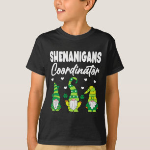 Shenanigans Coordinator Kleeblatt St Patricks Day  T-Shirt