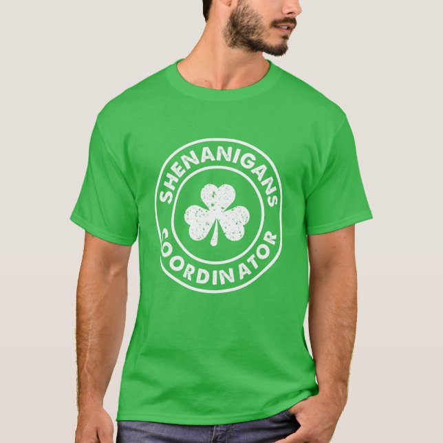 Shenanigans Coordinator Matching Teacher St Patric T-Shirt (Vorderseite)
