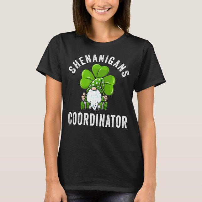Shenanigans Coordinator Matching Teacher St Patric T-Shirt (Vorderseite)