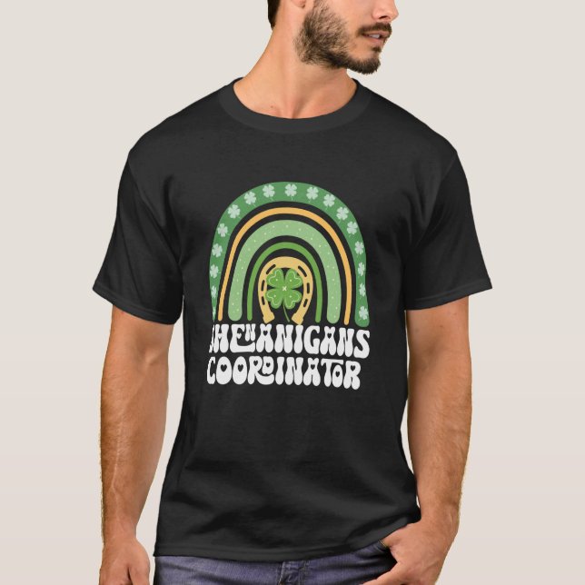 Shenanigans Coordinator Rainbow St Patricks Teache T-Shirt (Vorderseite)