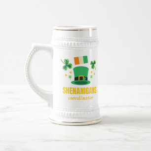 Shenanigans Coordinator St. Patrick's Day Bierglas