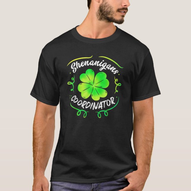 Shenanigans Coordinator St Patrick's Day Gefärbte  T-Shirt (Vorderseite)