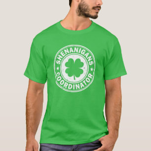 Shenanigans Coordinator St Patricks Day Kleeblatt  T-Shirt