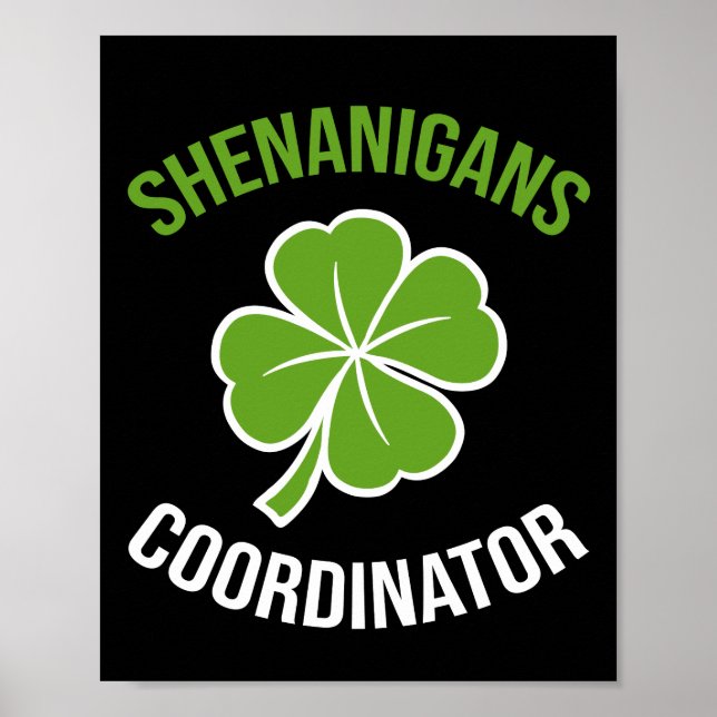 Shenanigans Coordinator St Patrick's Day Poster (Vorne)
