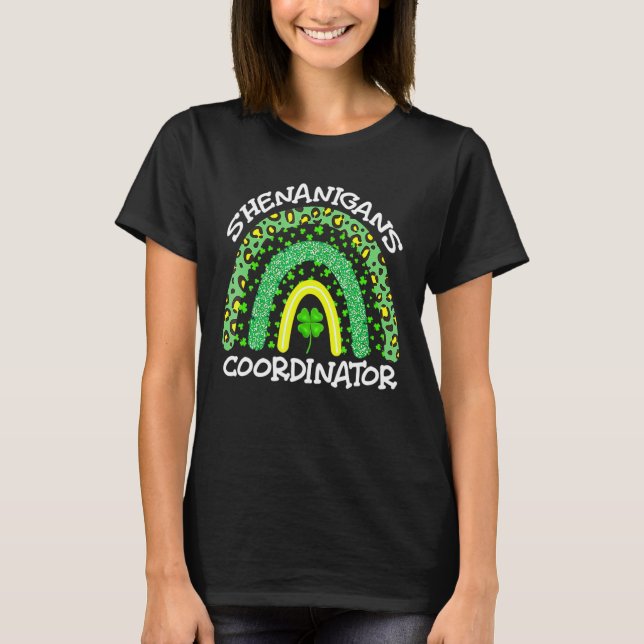 Shenanigans Coordinator St Patrick's Day T-Shirt (Vorderseite)