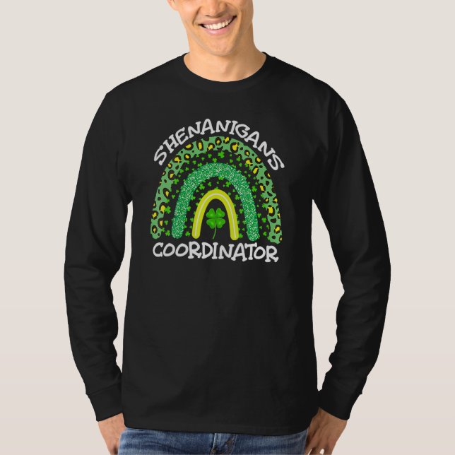 Shenanigans Coordinator St Patrick's Day V Neck T-Shirt (Vorderseite)