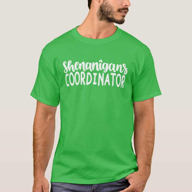Shenanigans Coordinator Teacher St Patrick's Day S T-Shirt (Vorderseite)