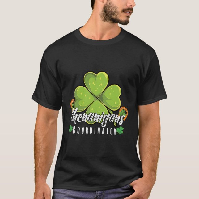 Shenanigans Coordinator Teacher St Patricks Day T-Shirt (Vorderseite)