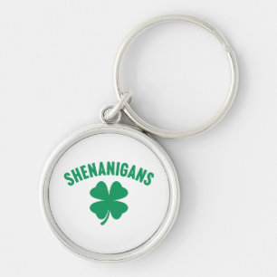 Shenanigans Kleeblatt St. Patrick's Day Retro Schlüsselanhänger
