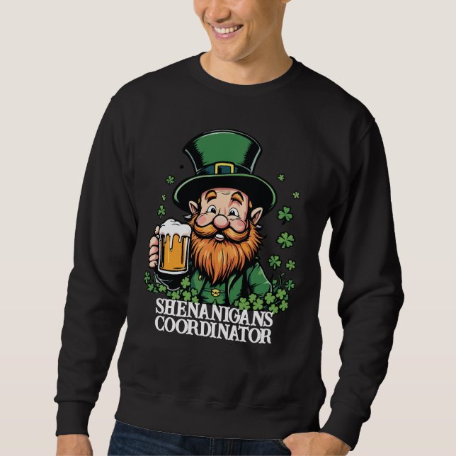 Shenanigans-Koordinator Fun Leprechaun Sweatshirt (Vorderseite)