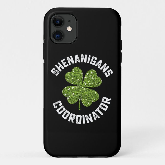 Shenanigans-Koordinator Funny St Patrick's Day Case-Mate iPhone Hülle (Rückseite)
