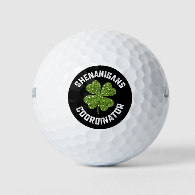 Shenanigans-Koordinator Funny St Patrick's Day Golfball (Vorderseite)