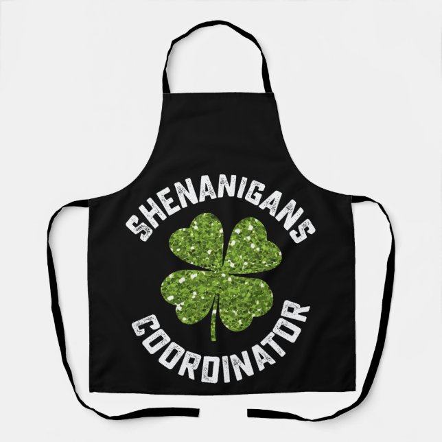 Shenanigans-Koordinator Funny St Patrick's Day Schürze (Vorderseite)