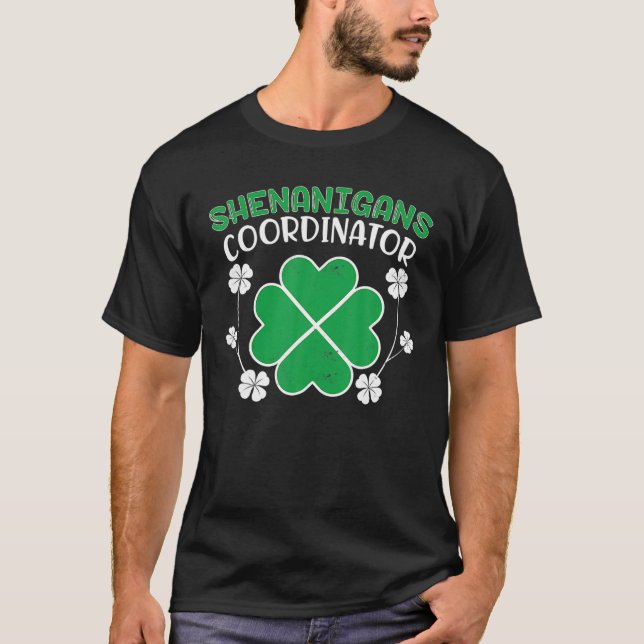 Shenanigans Koordinator Funny St Patricks Day Teac T-Shirt (Vorderseite)