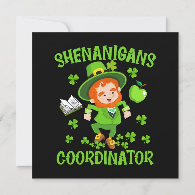 Shenanigans-Koordinator Funny Teacher St Patrick's (Vorderseite)