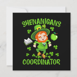 Shenanigans-Koordinator Funny Teacher St Patrick's Einladung