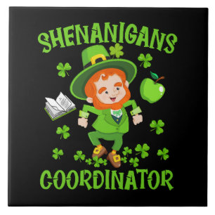 Shenanigans-Koordinator Funny Teacher St Patrick's Fliese