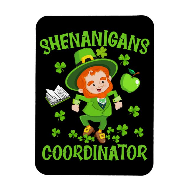 Shenanigans-Koordinator Funny Teacher St Patrick's Magnet (Vertikal)