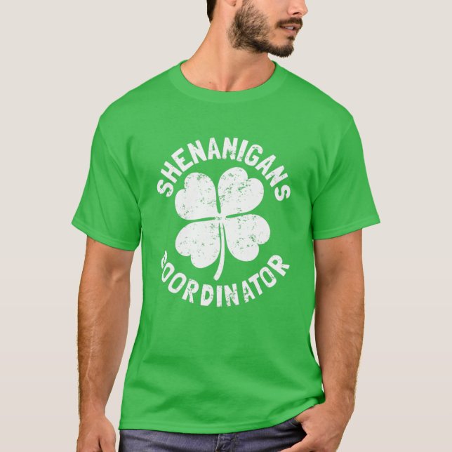 Shenanigans-Koordinator Funny Teacher St Patrick's T-Shirt (Vorderseite)