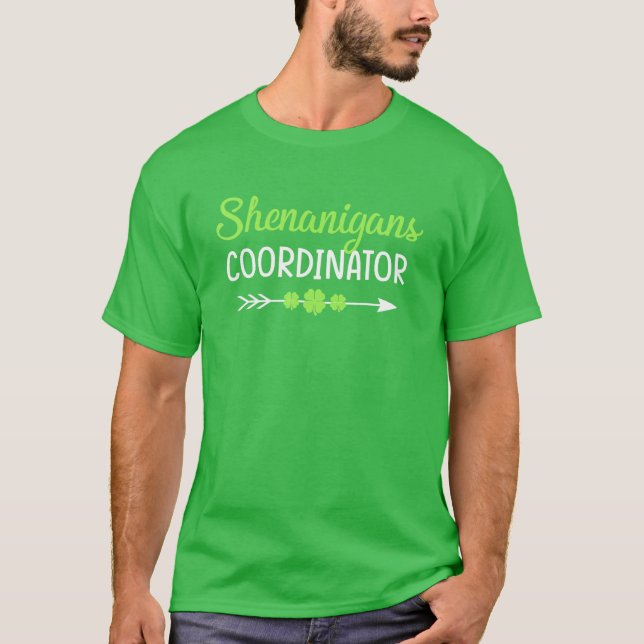 Shenanigans-Koordinator Funny Teacher St Patrick's T-Shirt (Vorderseite)