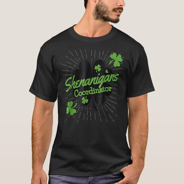 Shenanigans-Koordinator Funny Teacher St Patrick's T-Shirt (Vorderseite)
