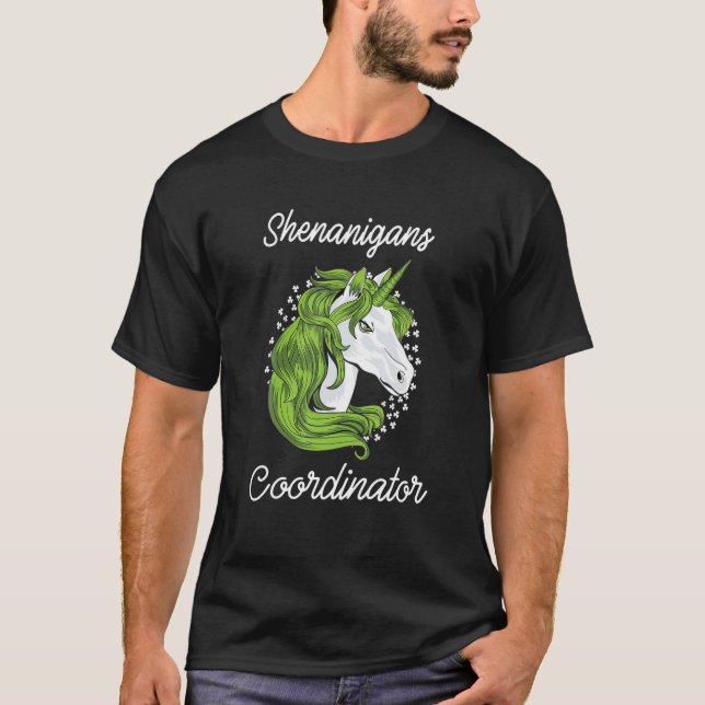 Shenanigans-Koordinator Funny Teacher St Patrick's T-Shirt (Vorderseite)