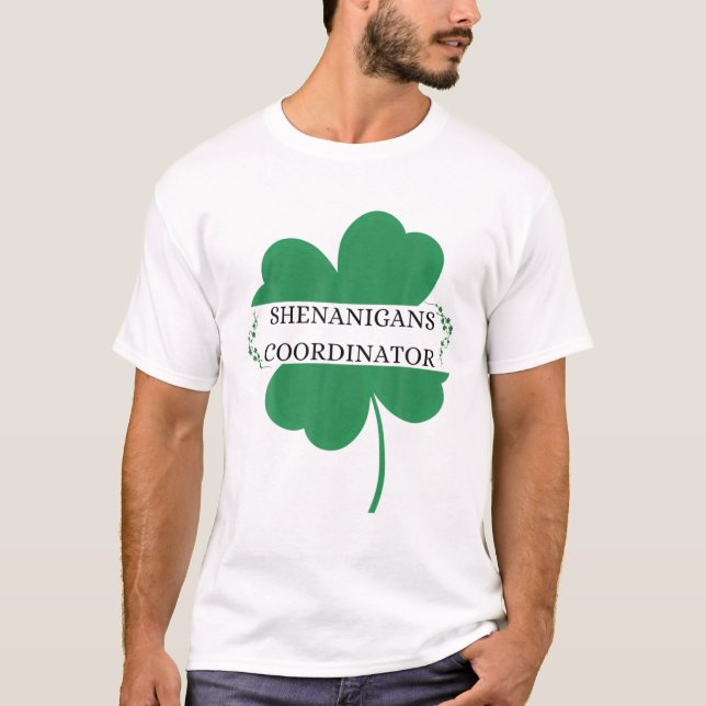 Shenanigans-Koordinator Funny Teacher St Patrick's T-Shirt (Vorderseite)