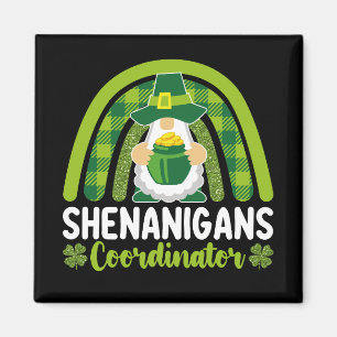 Shenanigans-Koordinator Gnomes St Patrick's Day Magnet