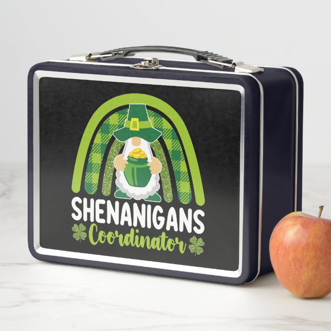 Shenanigans-Koordinator Gnomes St Patrick's Day Metall Brotdose (Beispiel)