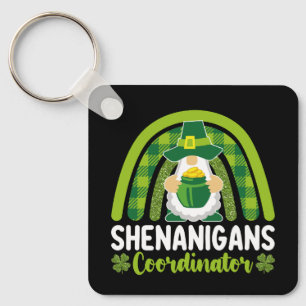 Shenanigans-Koordinator Gnomes St Patrick's Day Schlüsselanhänger