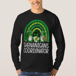 Shenanigans Koordinator Gnomies Patricks Day Gnome T-Shirt