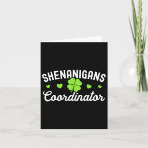 Shenanigans-Koordinator Happy St Patricks Day Teac Karte