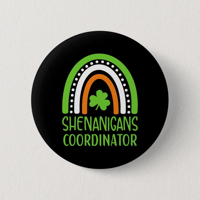 Shenanigans Koordinator Irischer Regenbogen - St.  Button (Vorderseite)