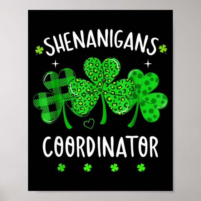 Shenanigans Koordinator lustiger Lehrer St. Patric Poster (Vorne)