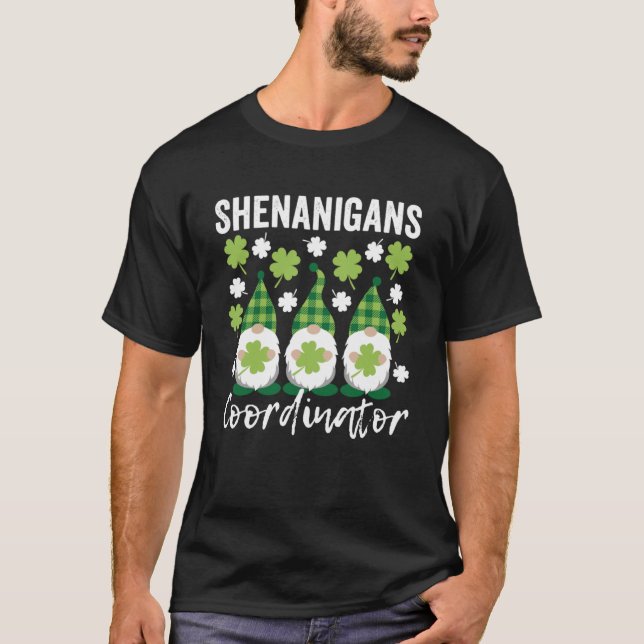 Shenanigans Koordinator Niedlich Gnomes St Patrick T-Shirt (Vorderseite)