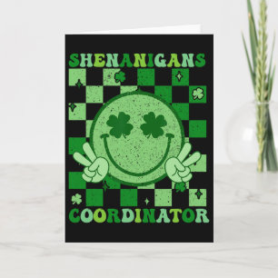 Shenanigans Koordinator Retro Groovy Lächeln St Pa Karte