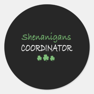 Shenanigans-Koordinator Runder Aufkleber