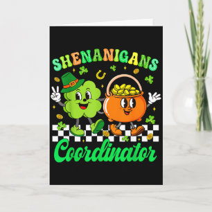 Shenanigans Koordinator Shamrock Lehrer St Patric Karte
