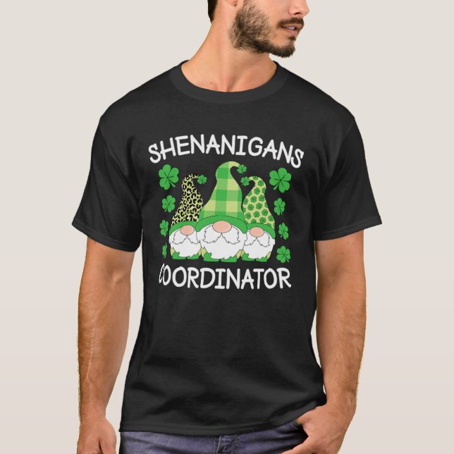 Shenanigans Koordinator St Patrick s Day Gnomes Gr T-Shirt (Vorderseite)