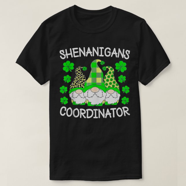 Shenanigans Koordinator St Patricks Day Green Gnom T-Shirt (Design vorne)