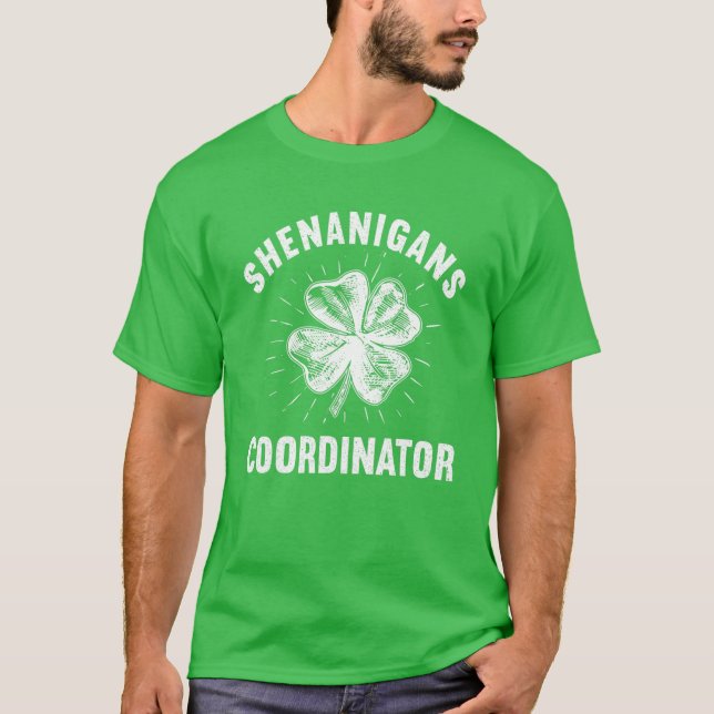 Shenanigans-Koordinator St Patrick's Day Irish Tea T-Shirt (Vorderseite)
