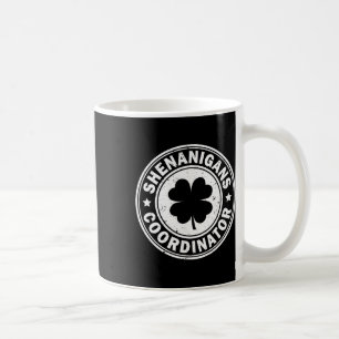 Shenanigans-Koordinator St. Patricks Day Shamrock  Kaffeetasse