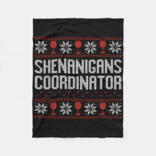Shenanigans-Koordinator Weihnachten hässlicher Pul Fleecedecke